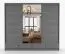 Kleiderschrank / Schiebetürenschrank 2,5 Meter breit | Lusatian 35 | Grau | mit Spiegel | 7 Fächer | 4 Schubladen | 3 Türen | 218 x 250 x 61 cm