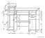 Schreibtisch Banjaran 15, Farbe: Erle - Abmessungen: 76 x 110 x 55 cm (H x B x T)