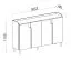 Kommode | Farbe: Eiche Mavelie / Macadamia | 4 Drehtüren | 6 Fächer | 183 x 42 x 110 cm | Push-to-open Funktion | Sideboard | Beine: Metall