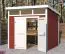 Gartenhaus G267 Schwedenrot - 28 mm Blockbohlenhaus, Grundfläche: 5,97 m², Pultdach