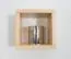 Hängeregal, Wandregal, Bücherregal - 20 cm breit, Kiefer Massivholz, Farbe: Natur Abbildung