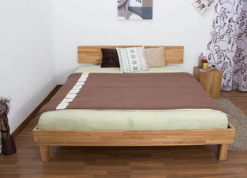 Eiche Futonbett 180 x 200 cm geölt Abbildung