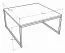 Couchtisch Granollers 03, Farbe: Schwarz Marmor - Abmessungen: 80 x 80 x 40 cm (B x T x H)