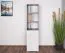 Jugendzimmer - Regal Lede 08, Farbe: Grau / Eiche / Weiß - Abmessungen: 190 x 45 x 40 cm (H x B x T)
