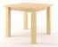 Esstisch Esszimmertisch 90x90 cm Kiefer massiv, Farbe: Natur Abbildung