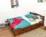 Buche Bettgestell 140 x 200 cm Dunkelbraun Abbildung