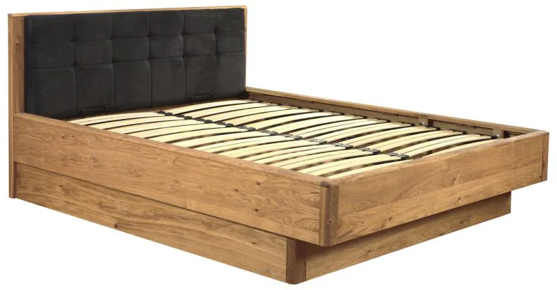 Doppelbett Teresina 07 inkl. Lattenrost, Farbe: Natur, Eiche teilmassiv – Liegefläche: 180 x 200 cm (B x L)