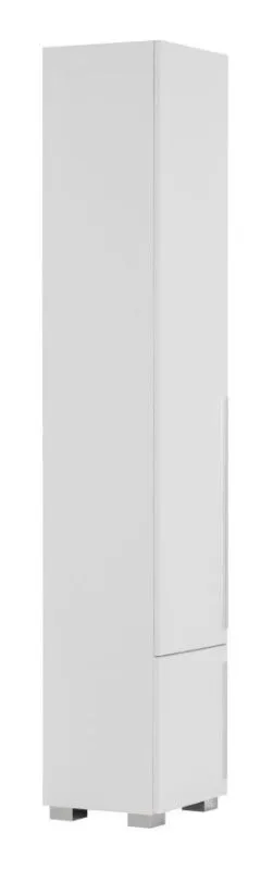Schmaler 40 cm breiter Kleiderschrank mit 2 Türen | Farbe: Weiß Abbildung