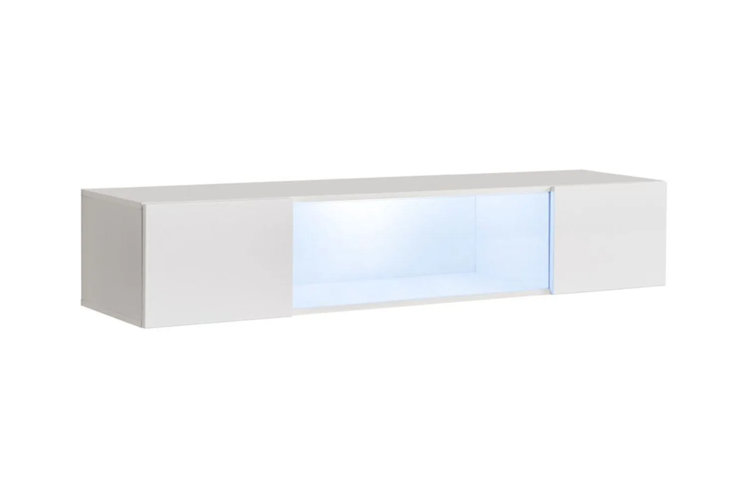 Hängevitrine mit Push-to-open Funktion Raudberg 41, Farbe: Weiß
