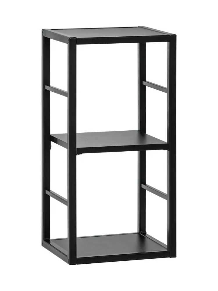 Bücherregal aus Metall Nodeland 04, Farbe: Schwarz