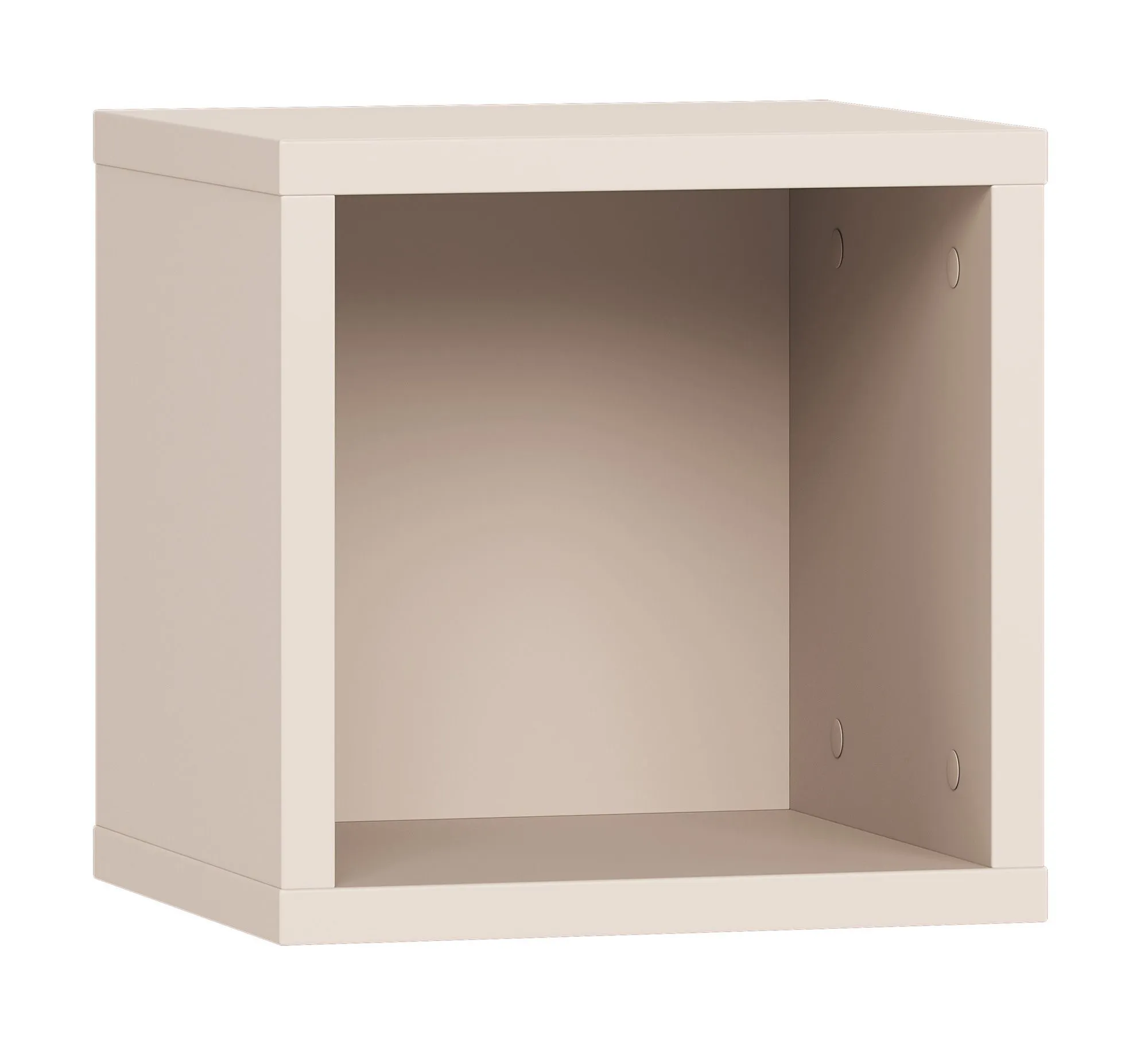 Hängeregal / Wandregal | Farbe: Beige | quadratisches Design | Maße: 32 x 30 x 32 cm | 1 Fach