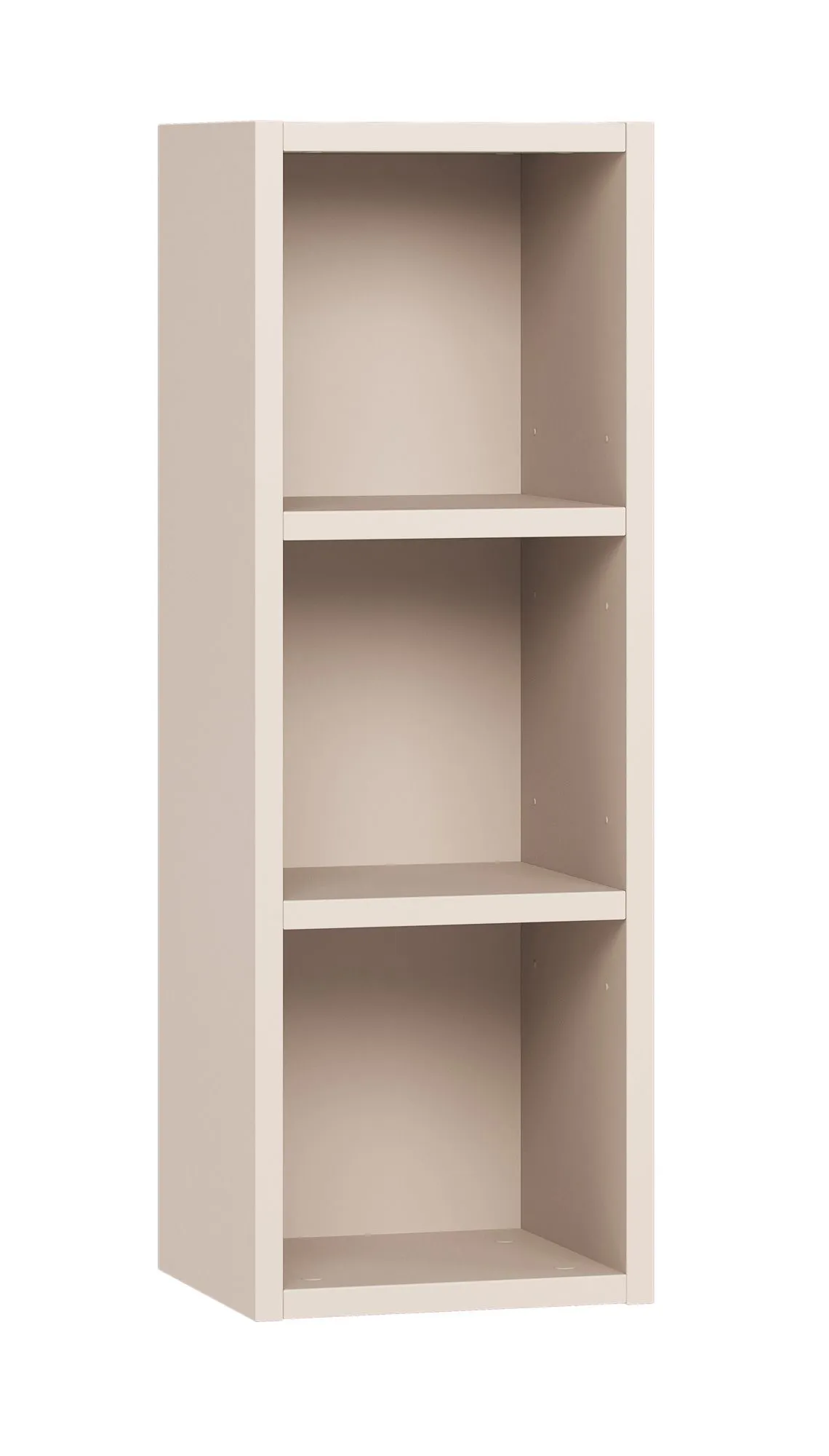 Hängeregal / Wandregal | Farbe: Beige | drei Fächer | einfaches Design | Maße: 32 x 30 x 90 cm