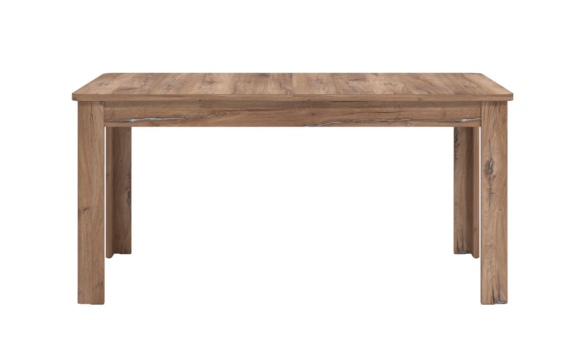 Ausziehbarer Esstisch Palilula 04, aus hochwertigen Materialien, Farbe: Eiche Flagstaff, ABS-Kantenschutz, Maße: 160 x 90 cm, ausziehbar bis 200 cm