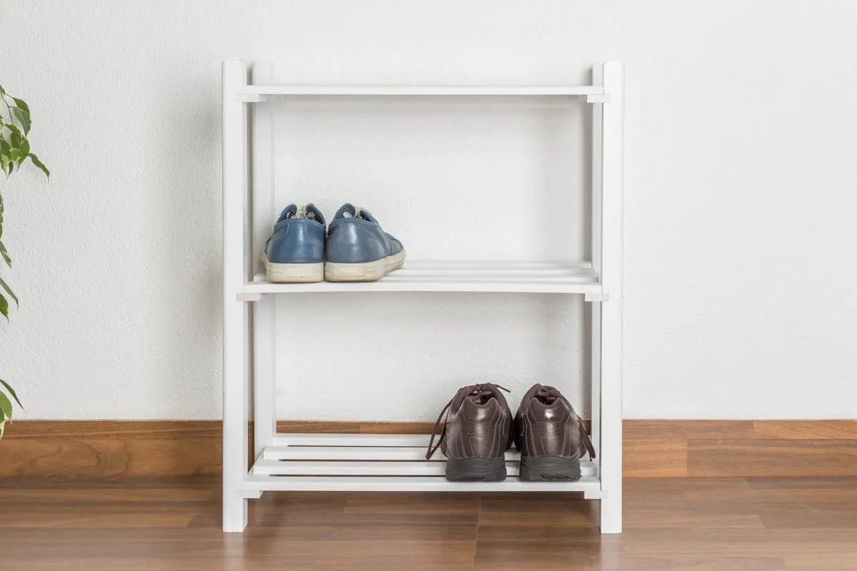Schuhregal Vollholz