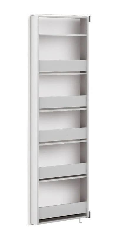 Schuhschrank Siusega 06, Farbe: Creme Hochglanz