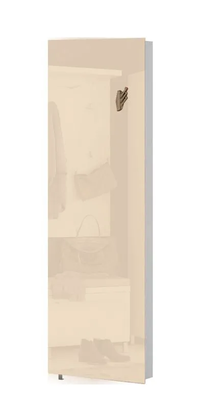 Schuhschrank Siusega 06, Farbe: Creme Hochglanz
