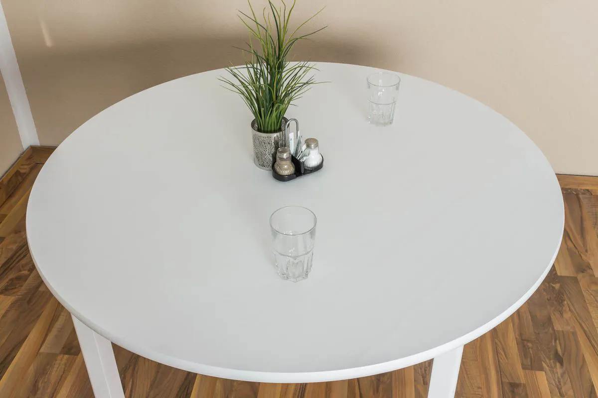 Runder Esstisch weiß