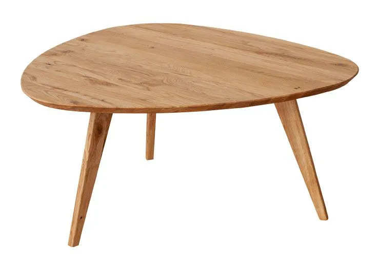 Couchtisch oval Erdre 02 aus Massivholz Eiche, 96 x 95 x 47,5 cm, viele Kombinationsmöglichkeiten