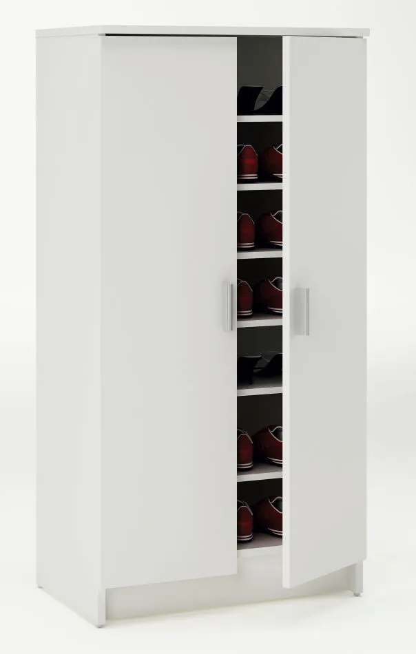 Schuhschrank Furna 22, Farbe: Weiß