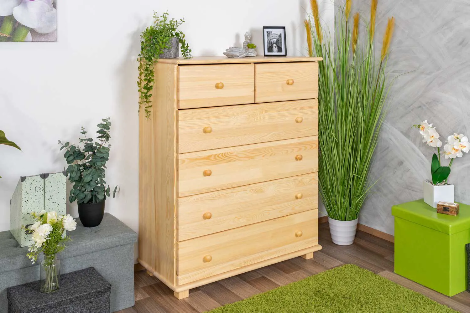 Kommode Kiefer massiv Vollholz natur 019