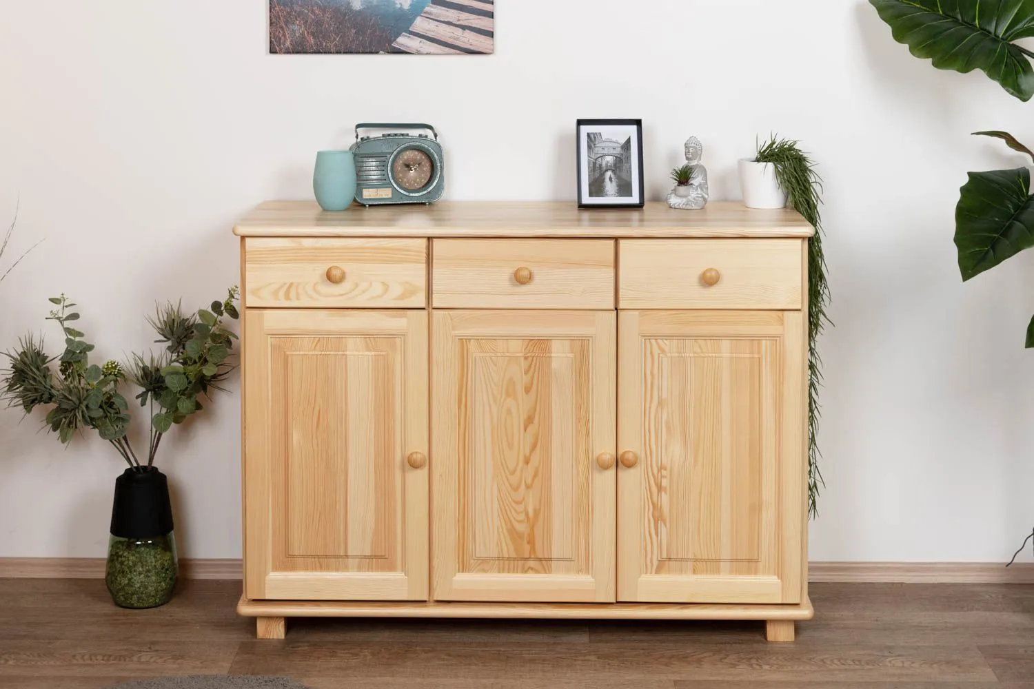 Kommode Kiefer massiv Vollholz natur 041