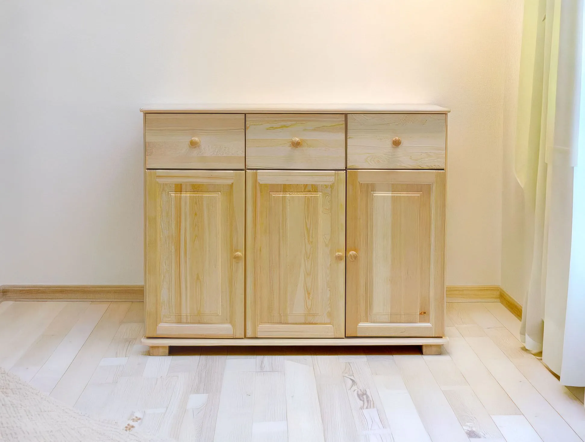Kommode Kiefer massiv Vollholz natur 043