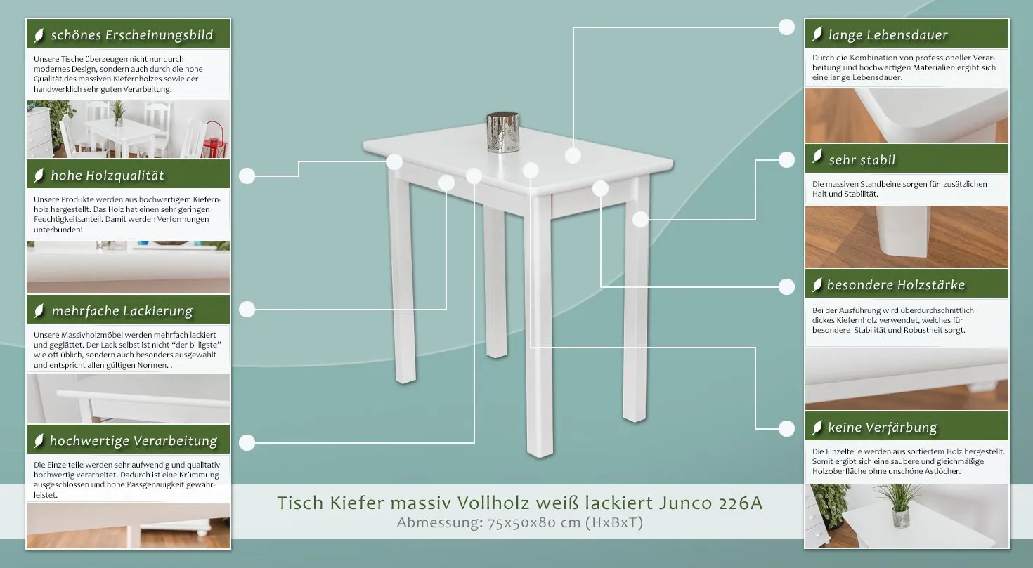 Küchentisch 50 cm breit