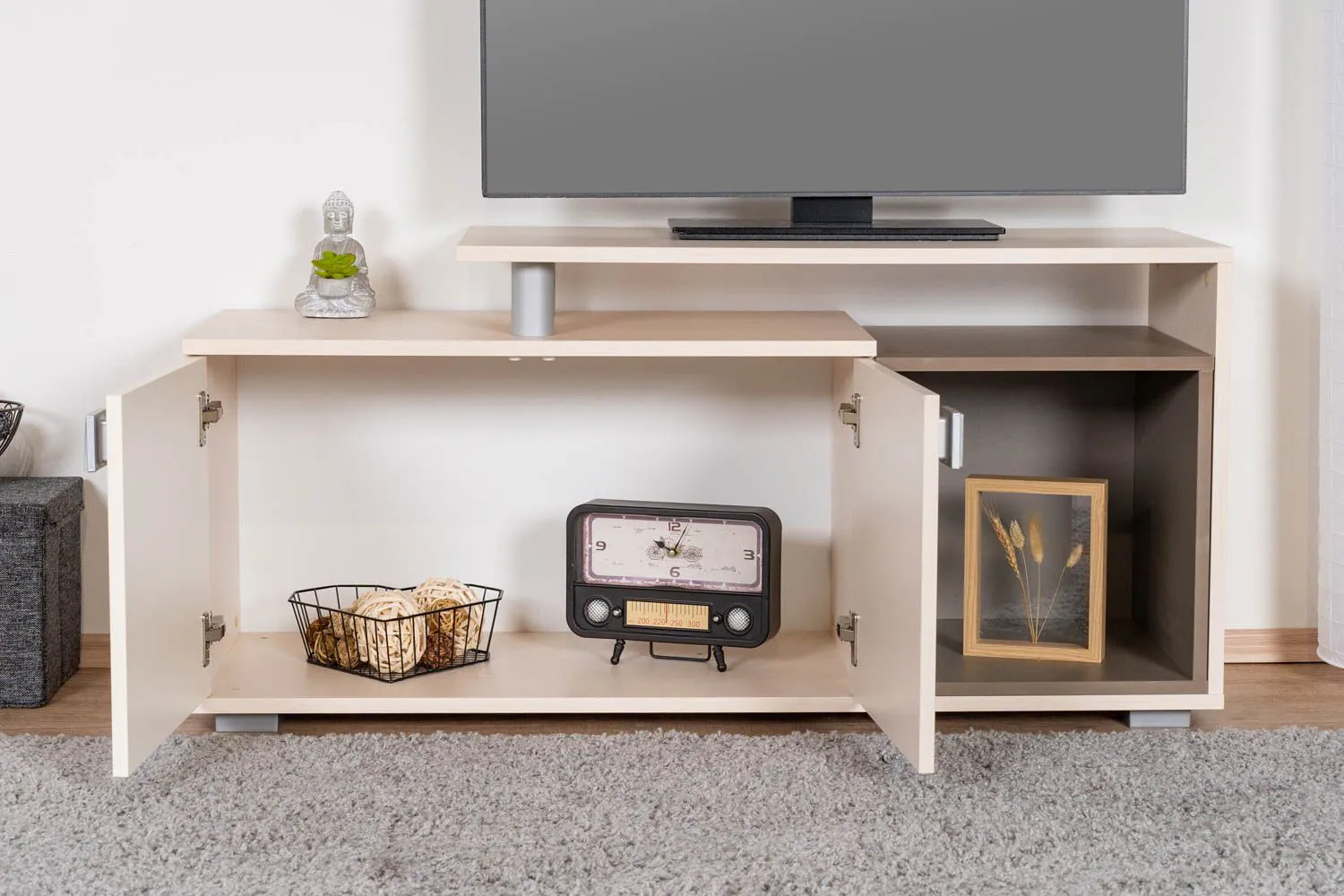 TV-Board Farbe: Creme 58x121x41 cm
