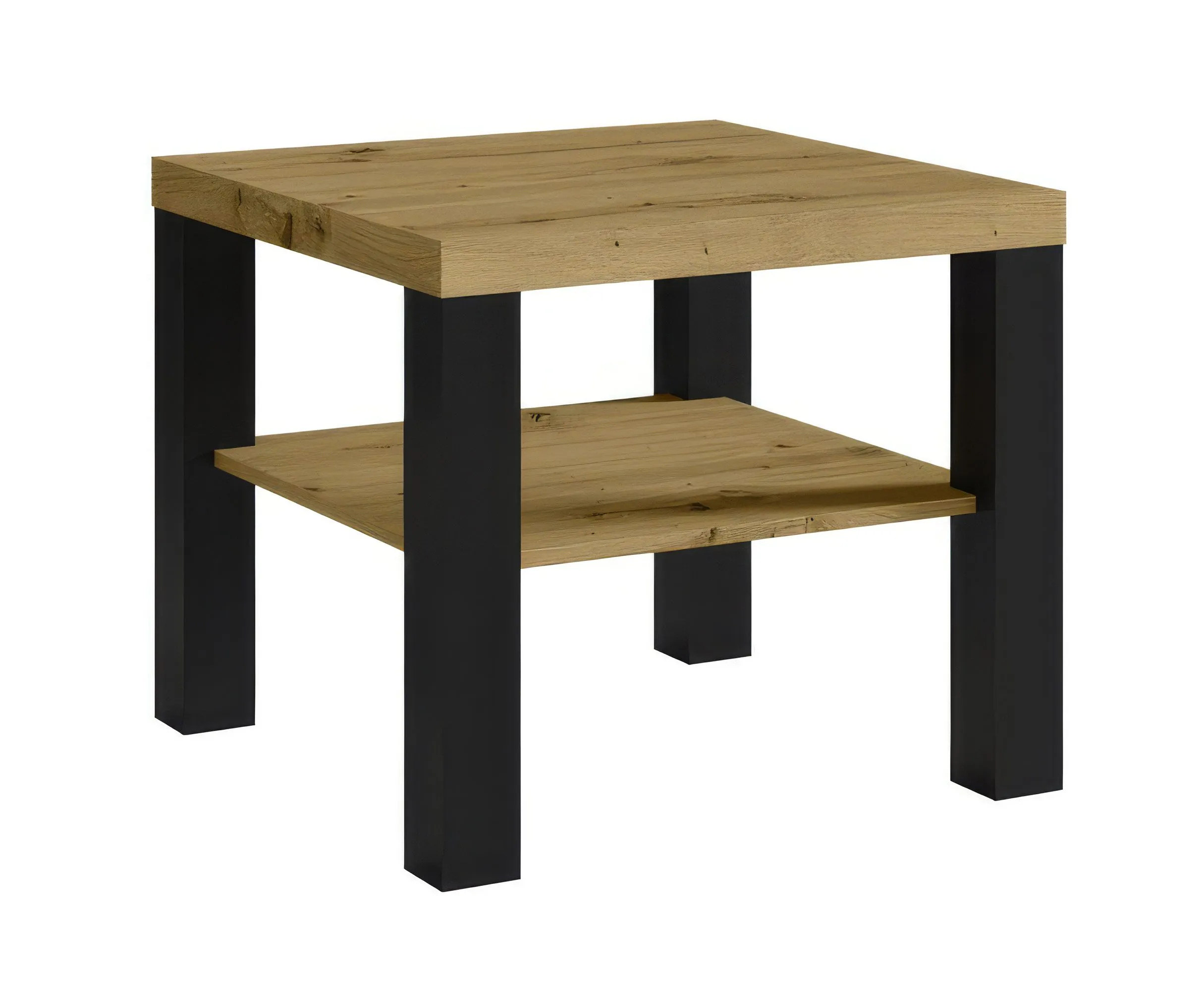 Robuster kleiner Couchtisch mit praktischem Ablagefach 