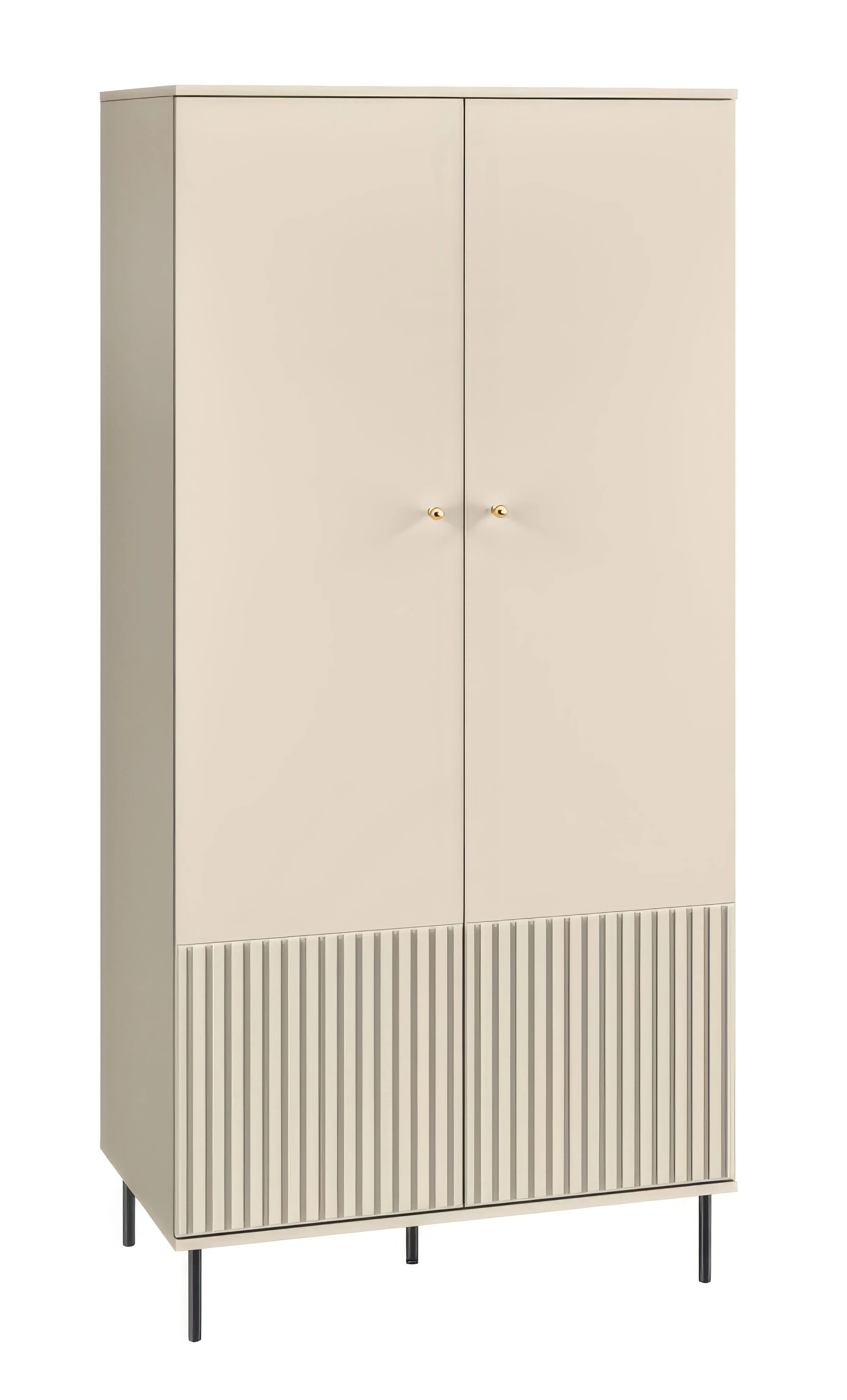 Kleiderschrank mit viel Stauraum Petkula 01, Farbe: Beige hell