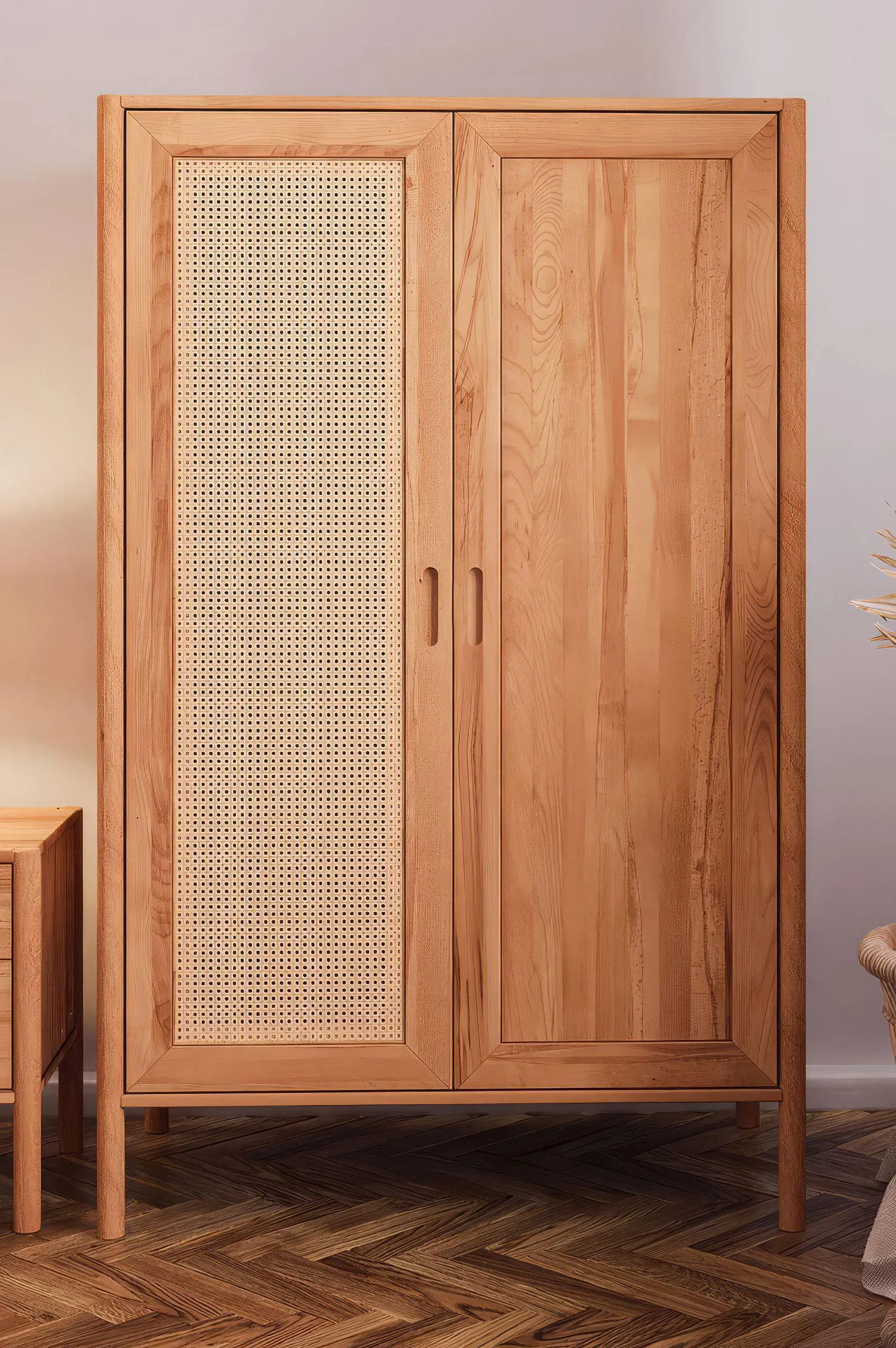 Schrank Wellsford 44 Kernbuche massiv geölt