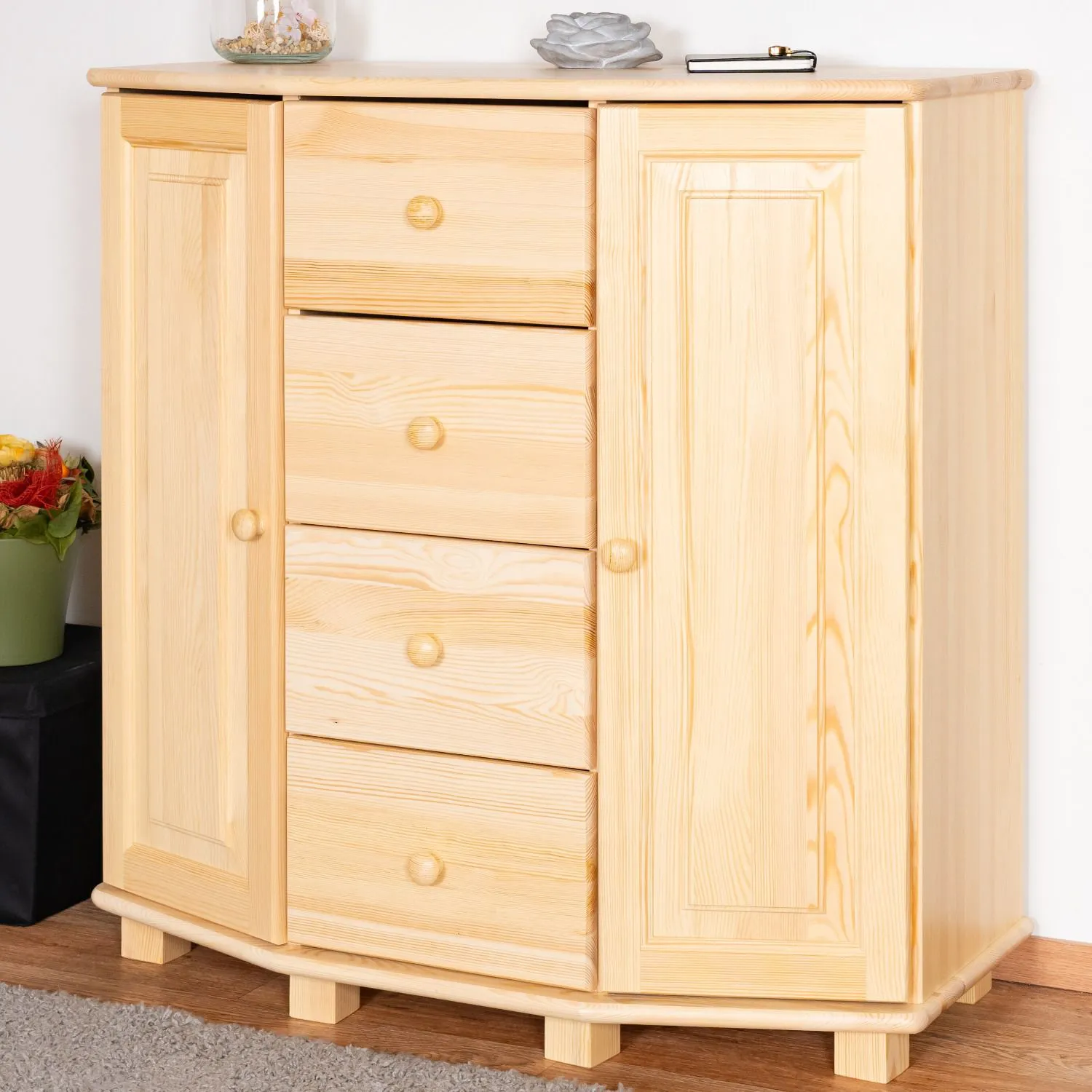 Kommode Kiefer massiv Vollholz natur 051