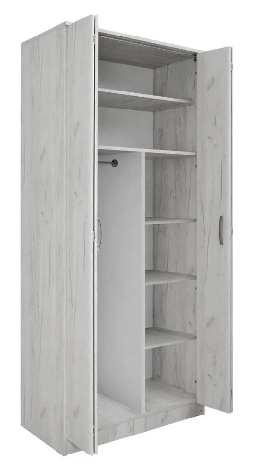 100 cm breiter Kleiderschrank mit 2 Türen