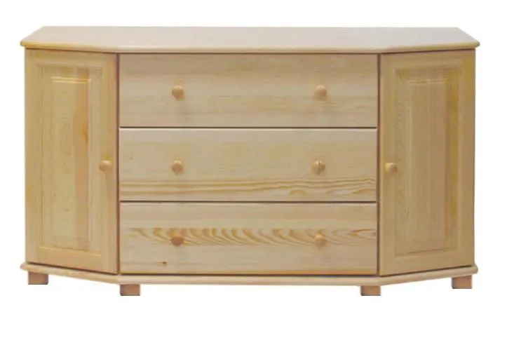 Sideboard, Anrichte, Kommode, 140 cm breit, Türen Anzahl 2, Höhe (cm) 78, Länge/Tiefe (cm) 140, Breite (cm) 47, Massivholz, Material Kiefer massiv, Sideboard, Anrichte, Kommode, 140 cm breit