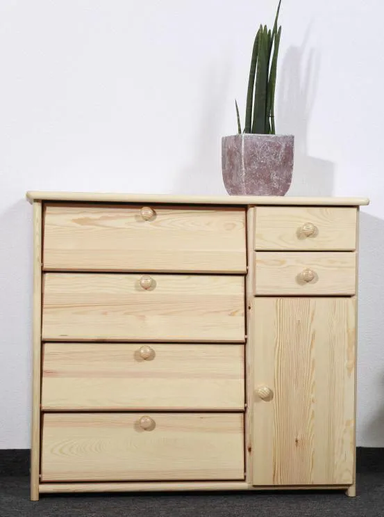 Schuhschrank mit Schubladen, Türen Anzahl 1, Höhe (cm) 80, Länge/Tiefe (cm) 90, Breite (cm) 40, Massivholz, Material Kiefer massiv, Schuhschrank mit Schubladen