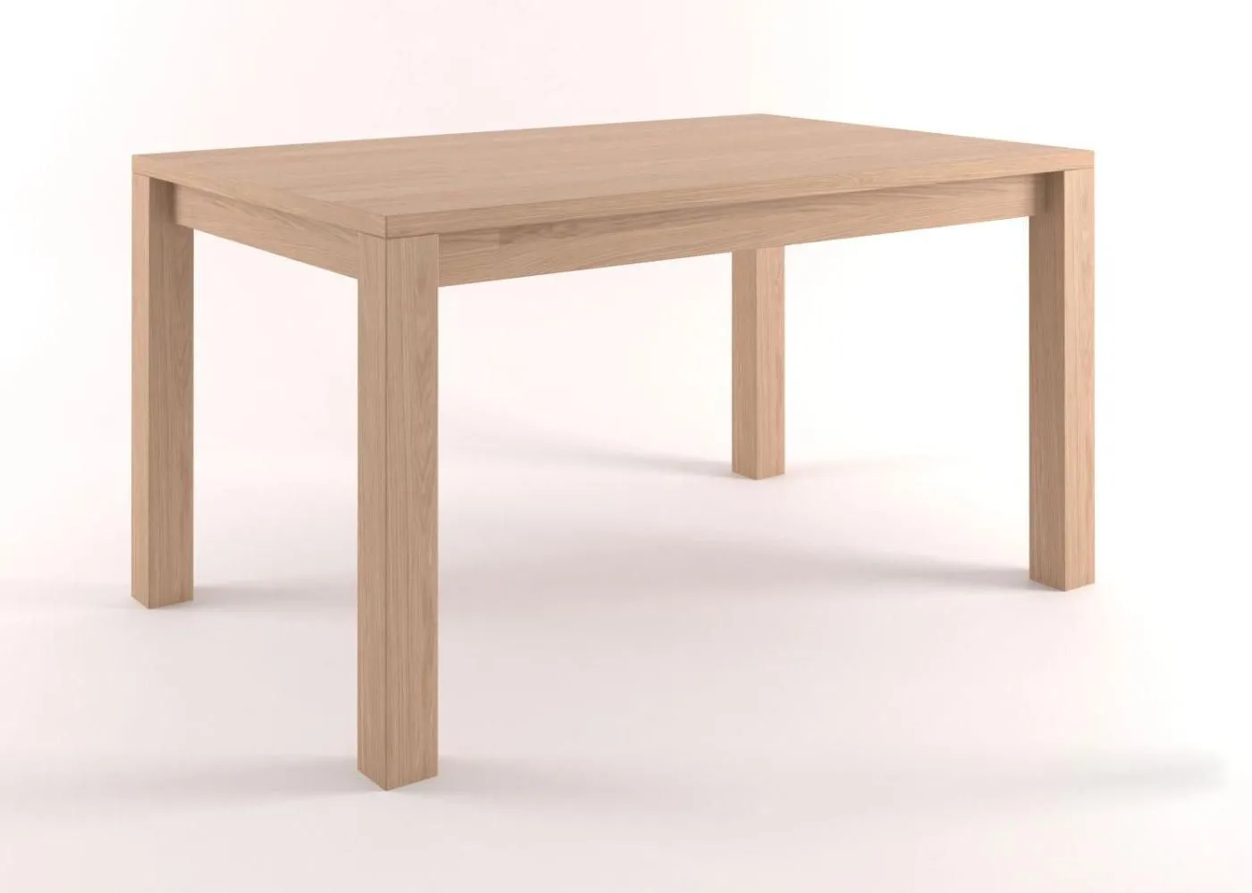 Massivholz Esstisch 120x80 cm Eiche, Farbe: Natur