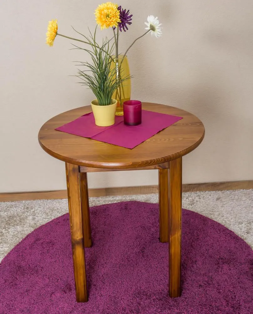 Esszimmertisch Esstisch 70x70 cm, Farbe: Eiche, Höhe (cm) 75, Länge/Tiefe (cm) 70, Breite (cm) 70, Massivholz, Material Kiefer massiv, Farbe Eiche, Esszimmertisch Esstisch 70x70 cm, Farbe: Eiche