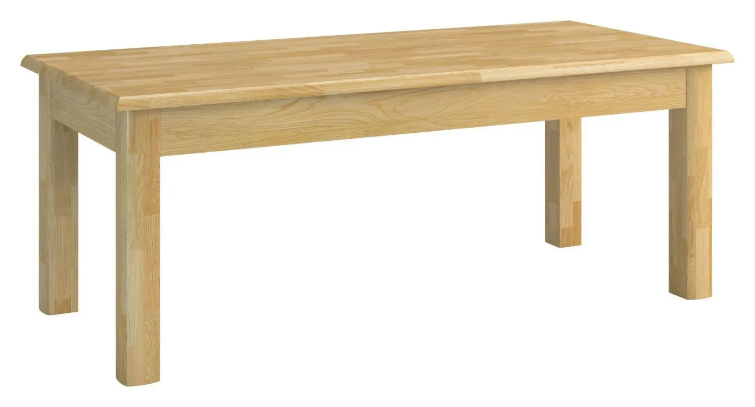 Ausziehbarer Tisch 120x70 cm, Höhe (cm) 61, Länge/Tiefe (cm) 120, Breite (cm) 70, Massivholz, Material Eiche massiv, Farbe Eiche Natur, Ausziehbarer Tisch 120x70 cm