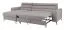 Modernes Ecksofa Halen 01, Farbe: Grau - Abmessungen: 95 x 247 x 163 cm (H x B x T) - Ottomane: Links