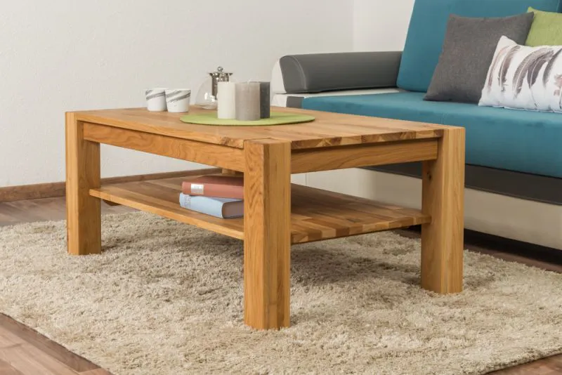 Couchtisch Wooden Nature 422 Eiche massiv - 105 x 65 x 45 cm (B x T x H)