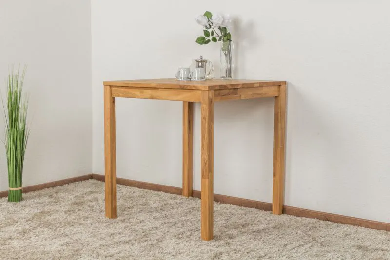Esstisch Wooden Nature 118 Eiche massiv geölt - 70 x 70 cm (B x T)