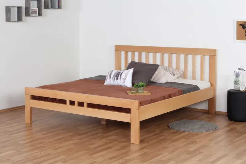 Doppelbett "Easy Premium Line" K8/1, 180 x 200 cm Buche Vollholz massiv Natur