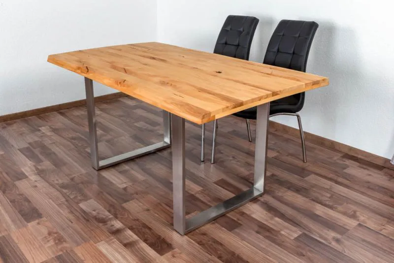 Esstisch Wooden Nature 414 Kernbuche massiv geölt, Tischplatte glatt - 160 x 90 cm (B x T)