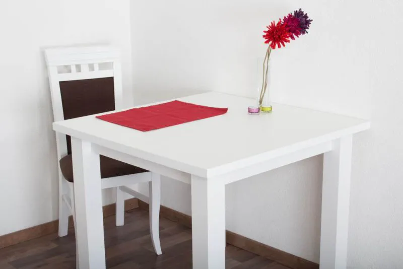 Holztisch 90 x 90 cm massiv Abbildung