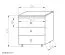 Rollcontainer Mojokerto 07, Farbe: Walnuss / Schwarz - Abmessungen: 65 x 55 x 55 cm (H x B x T)