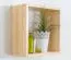Hängeregal / Wandregal Kiefer massiv Vollholz natur Junco 291A - 40 x 40 x 20 cm (H x B x T)