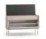 Schuhschrank | Farbe: Eiche Cremona / Kaschmir | Sitzbank | Maße: 90 x 34 x 55 cm | 1 Kipptür | inkl. Samtpolster | 3 Fächer | Metallbeine | für den Vorraum