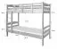 Stockbett 90 x 200 cm für Erwachsene "Easy Premium Line" K17/n, Höhe 174 cm, Buche massiv Natur lackiert, teilbar, großer Abstand zwischen den Betten
