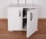 Garderobe Potes 02, Farbe: Weiß - 209 x 50 x 37 cm (H x B x T)