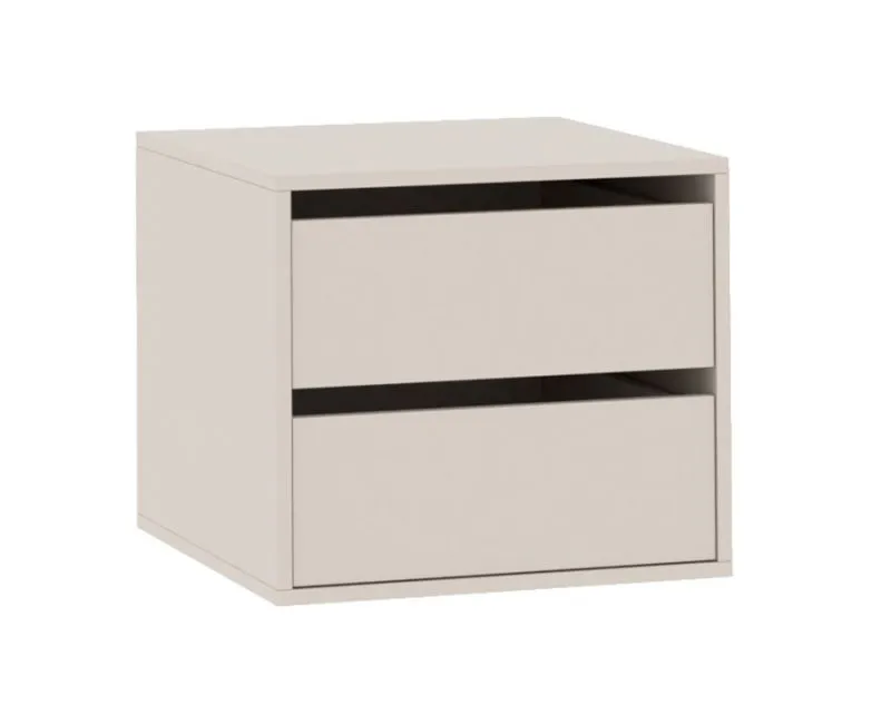 Schubladeneinsatz für Kleiderschränke Cabecao | Schubladenkasteneinsatz | 43,5 x 50 x 50,5 cm | Kaschmir | 2 Schubladen | genügend Platz